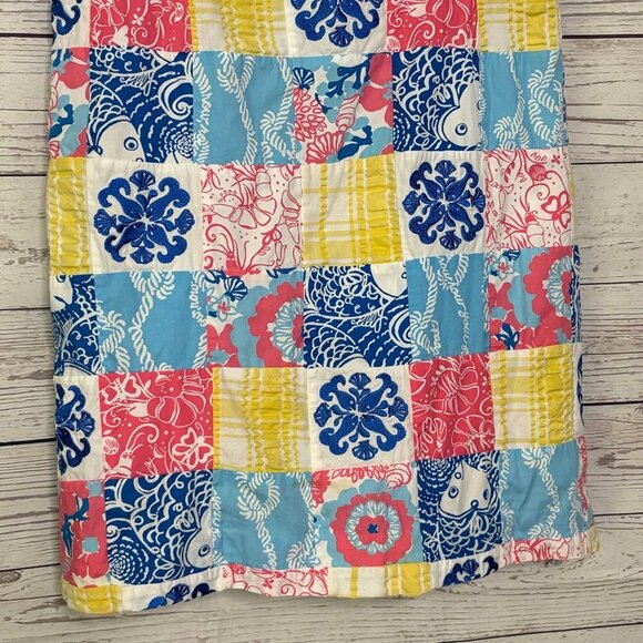 Lily Pulitzer Quilted Dress‎ Neck Rope Detailing S4 - Picture 4 of 7